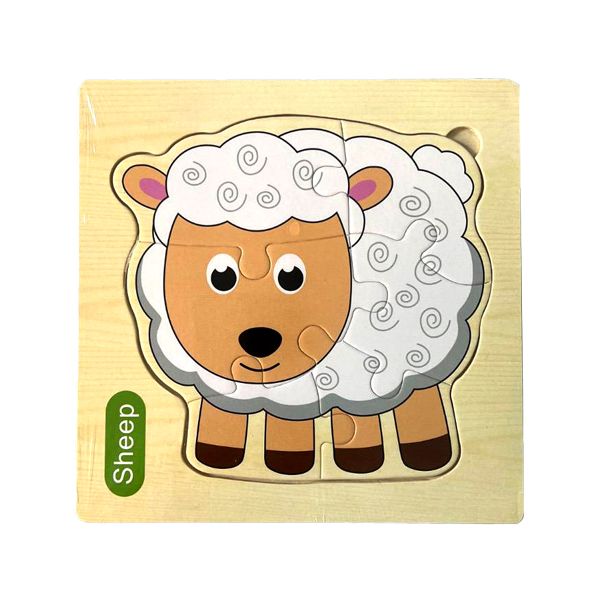 پازل چوبی 6 تکه مدل sheep مناسب برای بالای 2 سال